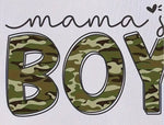 Load image into Gallery viewer, Mama’s Boy Camo Baby Onesie
