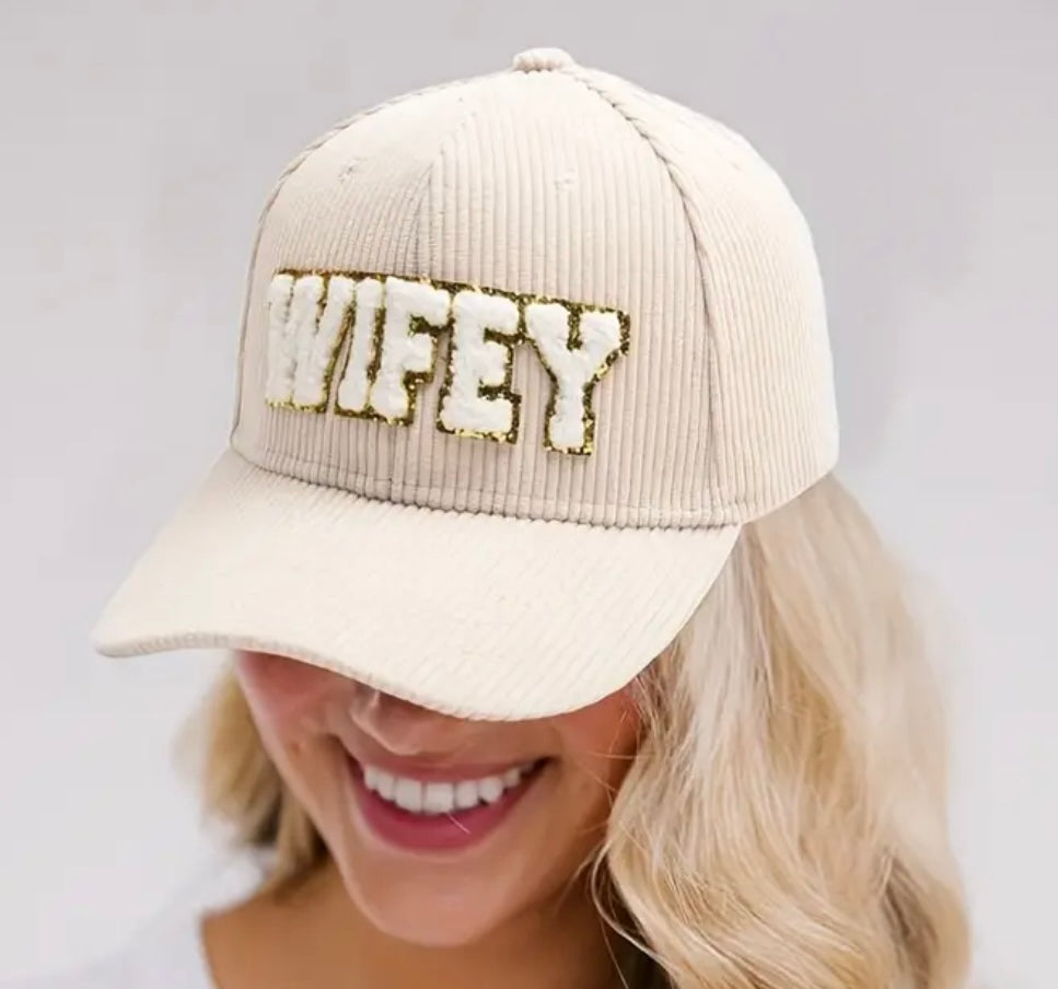 Wifey Corduroy Cap