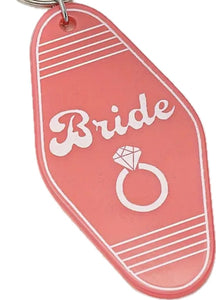 Bridal Party Vintage Motel Keychains