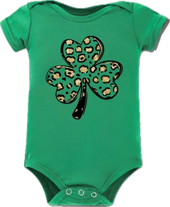 Green Clover Baby Onesie