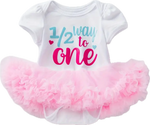 Load image into Gallery viewer, 1/2 Way to 1 Onesie Tutu
