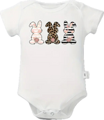 Load image into Gallery viewer, 3 Bunny Baby Onesie
