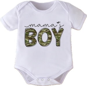 Mama’s Boy Camo Baby Onesie