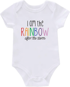 I AM the Rainbow Baby Onesie