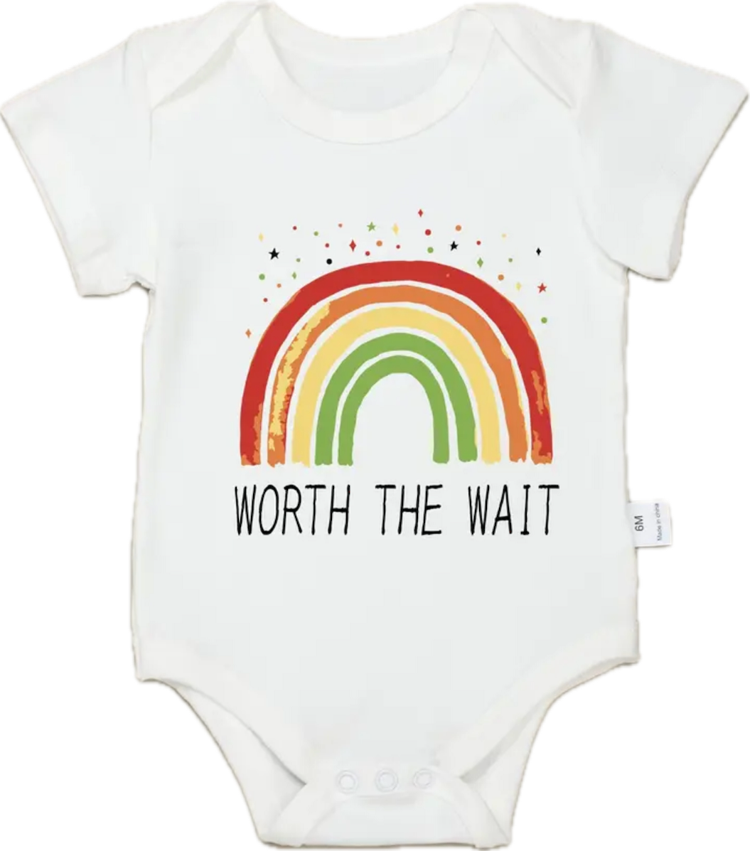 Worth the Wait Baby Onesie ￼