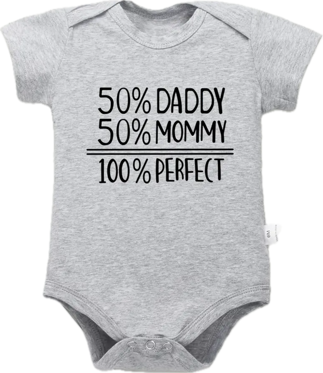 50% Mommy & Daddy Baby Onesie