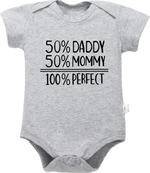 Load image into Gallery viewer, 50% Mommy &amp; Daddy Baby Onesie
