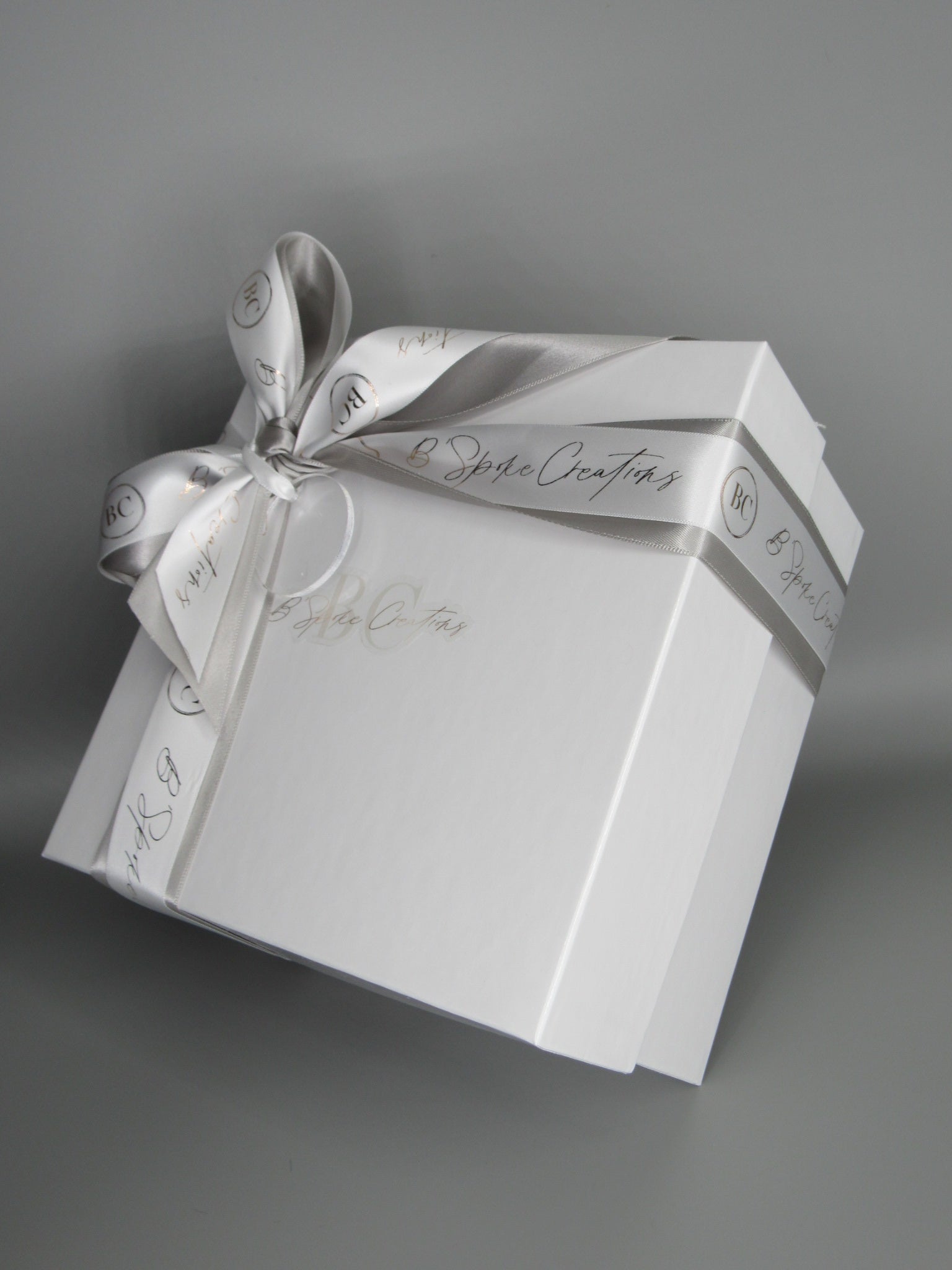 "Greatest Gift" Silver Ribbon Gift Box