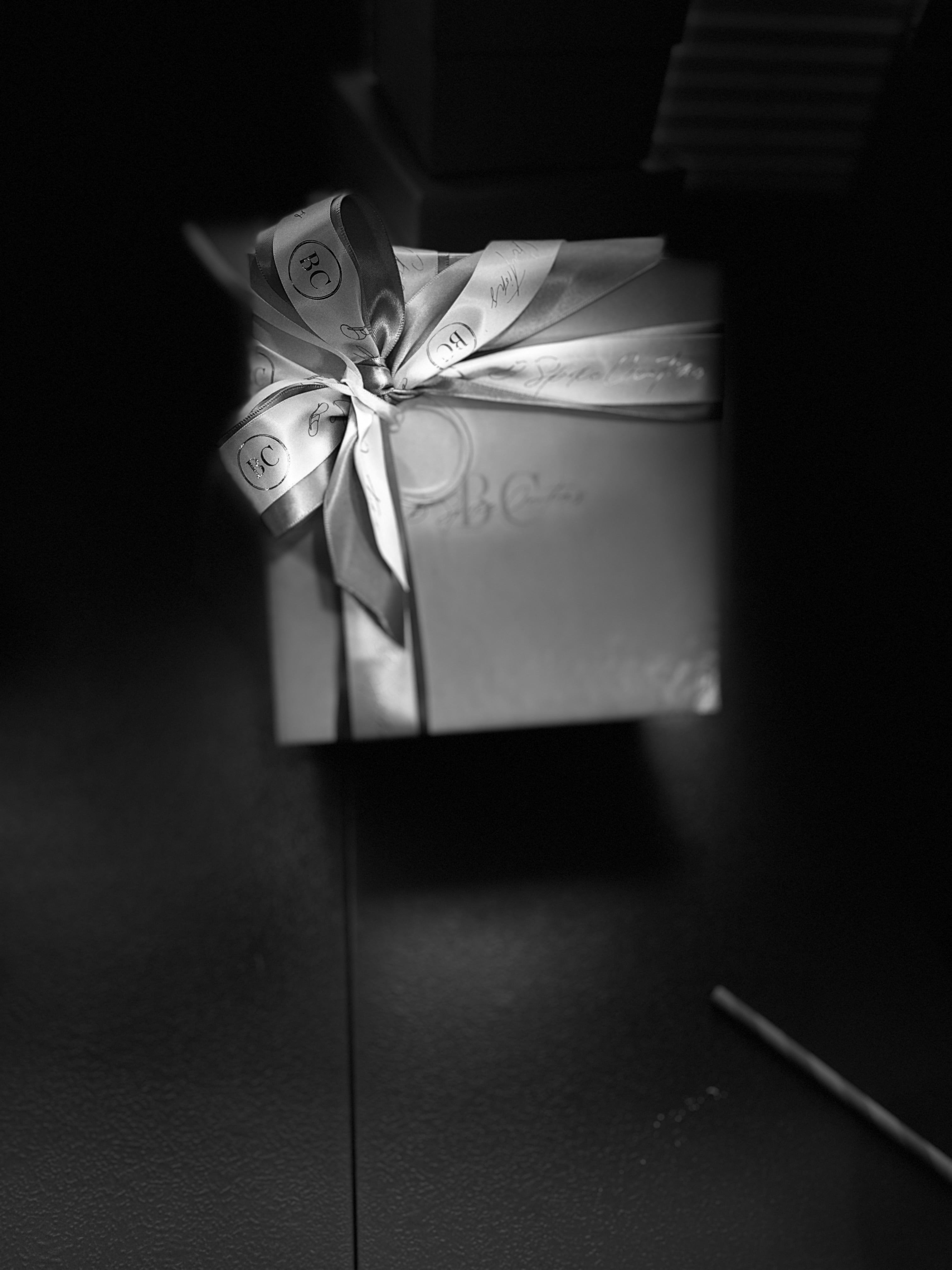 Silver Ribbon Gift Box